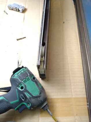 画像：O様邸　戸車設置前の写真